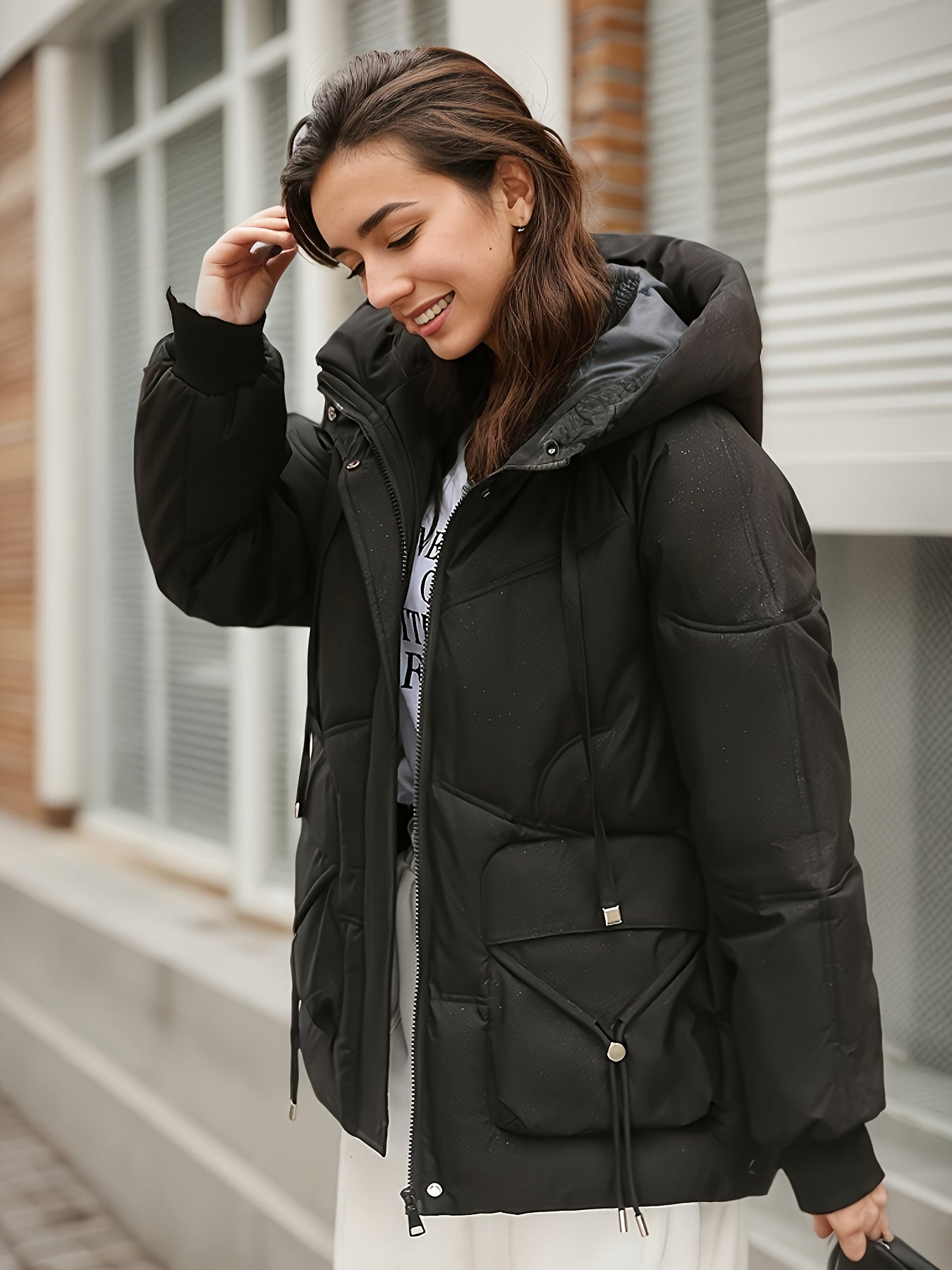 Simona - Casual Long Sleeve Coat
