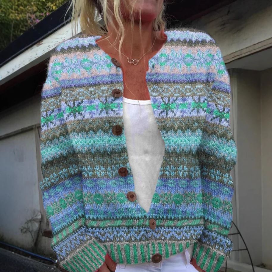 Lotte - Blue Jacket with Print