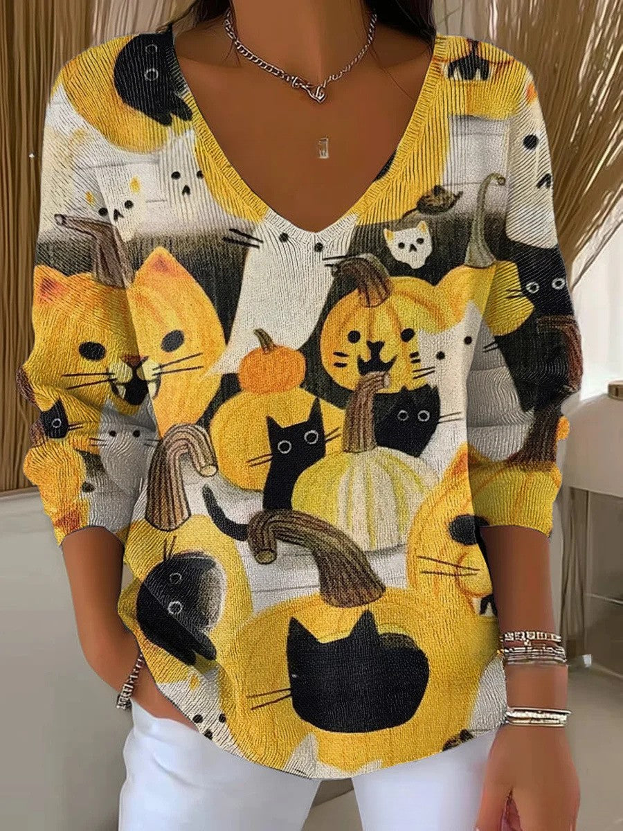 FLORENCE - V-Neck Knit Jumper