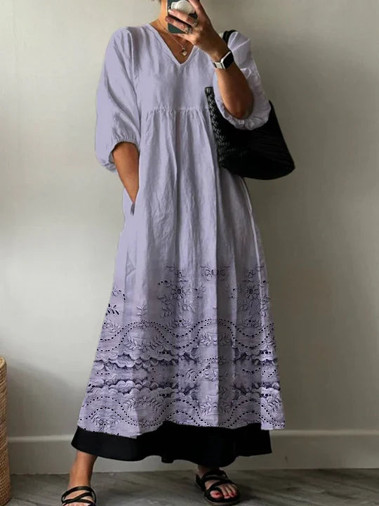 Wela - Elegant Print Dress