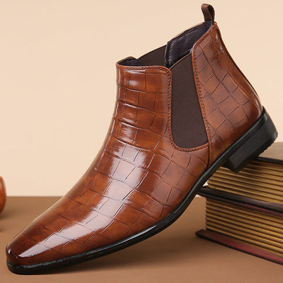 Matthew - Crocodile Luxe Chelsea Boots