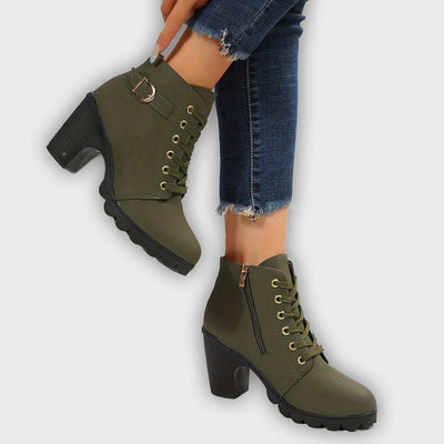 Yael - Luxe Lace-Up Pumps Boots