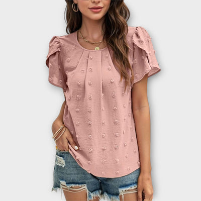 Charlotte – The perfect Swiss-Dot blouse