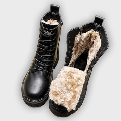 Kylie - Sleek Leather Boots for Winter