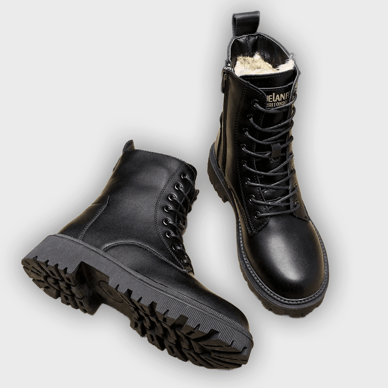 Kylie - Sleek Leather Boots for Winter