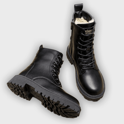 Kylie - Sleek Leather Boots for Winter