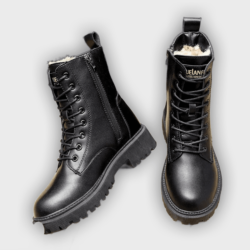 Kylie - Sleek Leather Boots for Winter