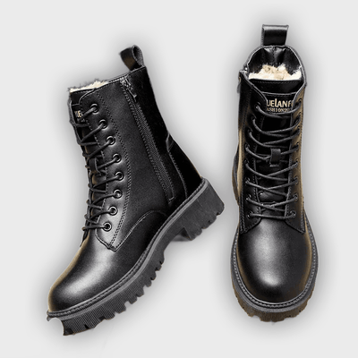 Kylie - Sleek Leather Boots for Winter