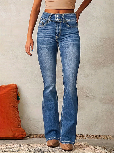 Dianne – Trendy High-Waisted Flared Jeans