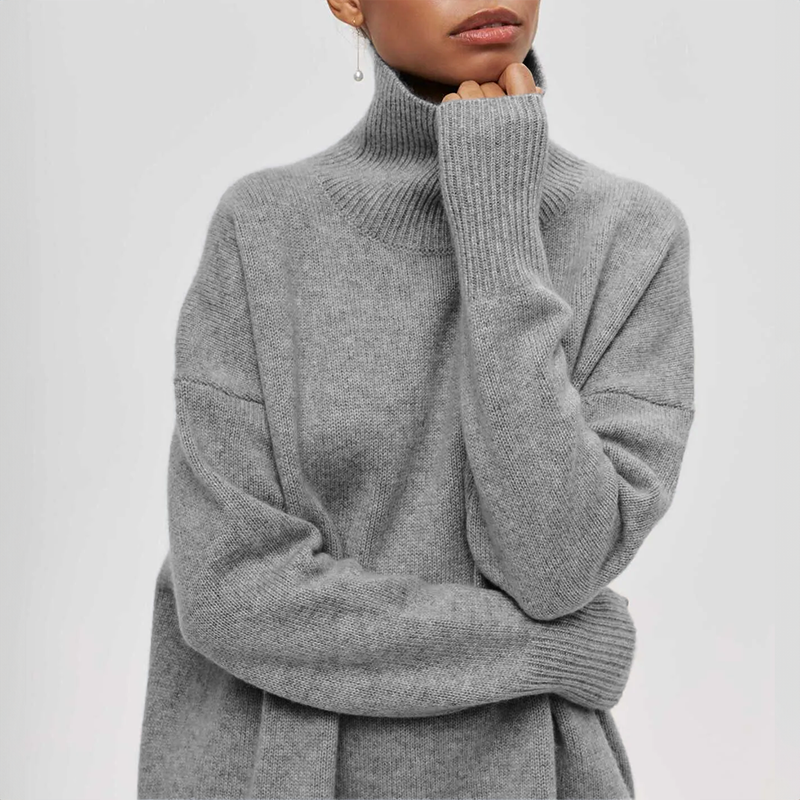 Zyora - Elegant Knitted Turtleneck Sweater
