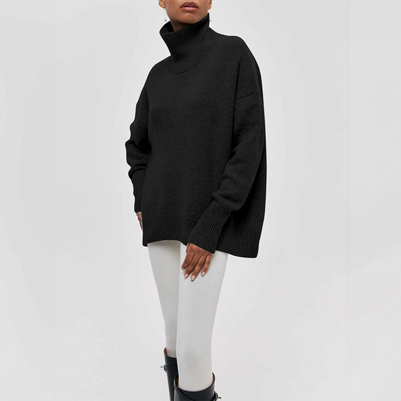 Zyora - Elegant Knitted Turtleneck Sweater
