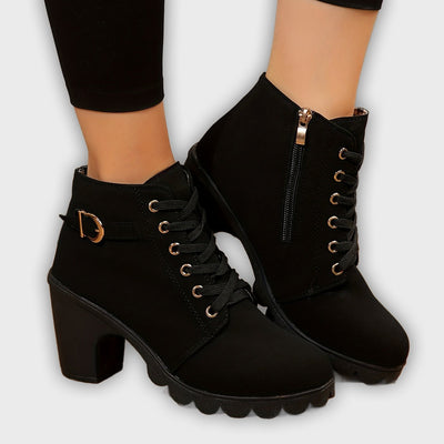 Yael - Luxe Lace-Up Pumps Boots