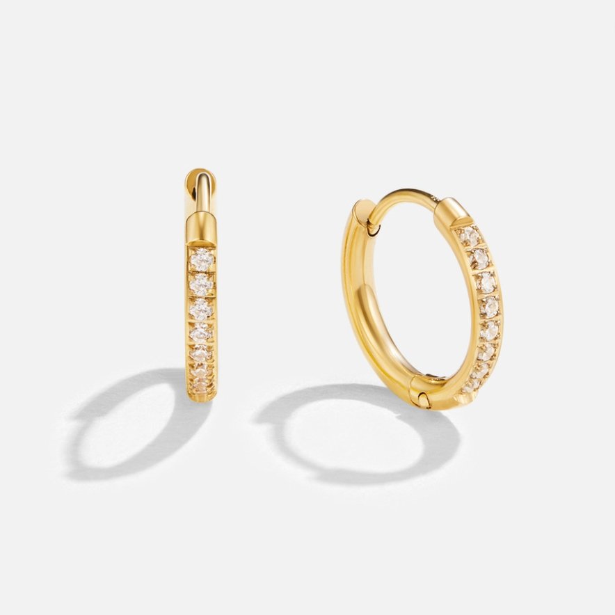 Eternity circle earrings