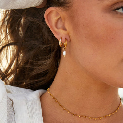 Eternity circle earrings