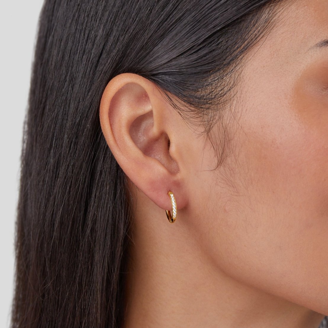 Eternity circle earrings