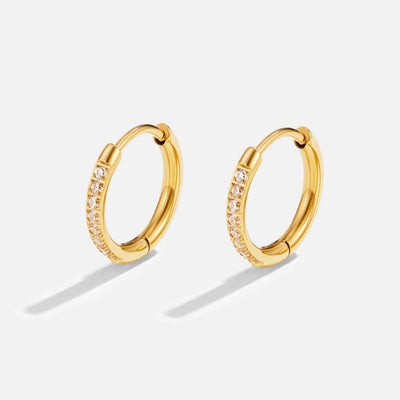 Eternity circle earrings