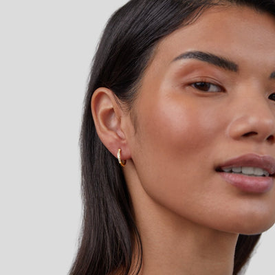 Eternity circle earrings