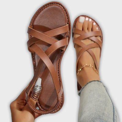 Deborah - Women's Sandals with Light Cross Straps