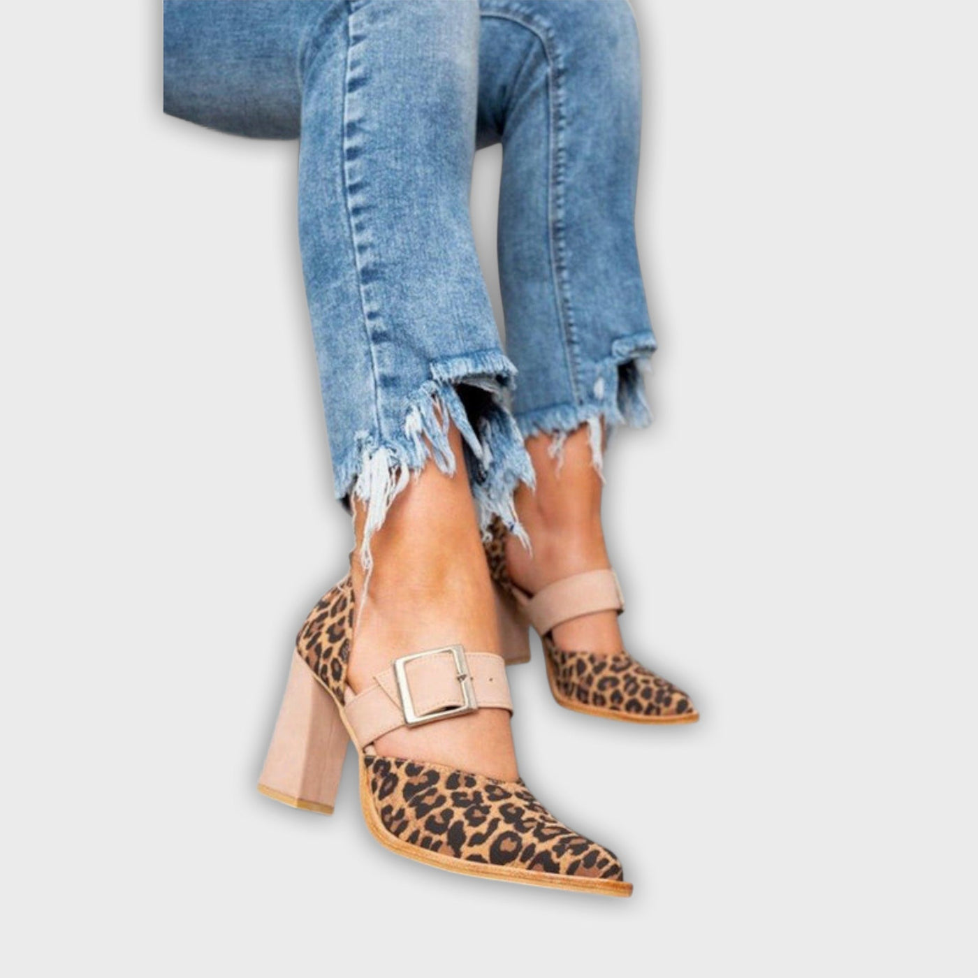 Avano - Leopard Print High Heel Sandals
