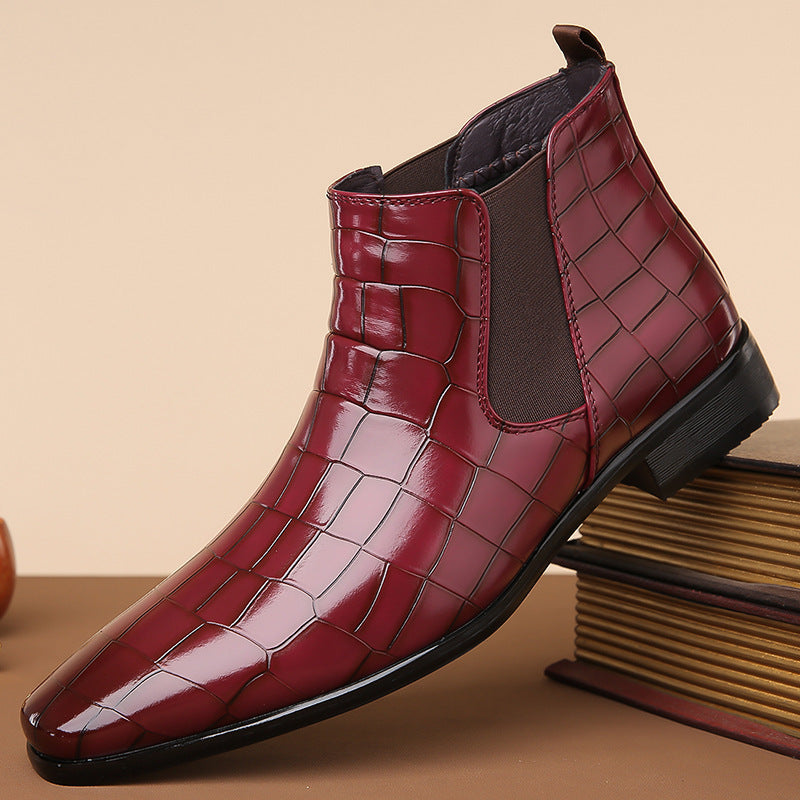 Matthew - Crocodile Luxe Chelsea Boots