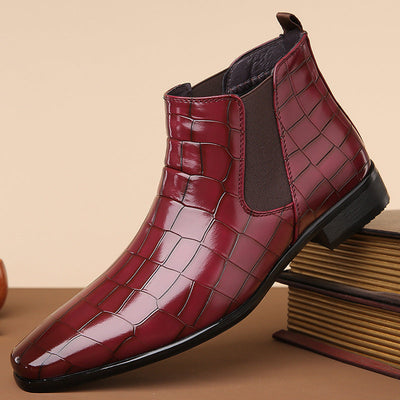 Matthew - Crocodile Luxe Chelsea Boots