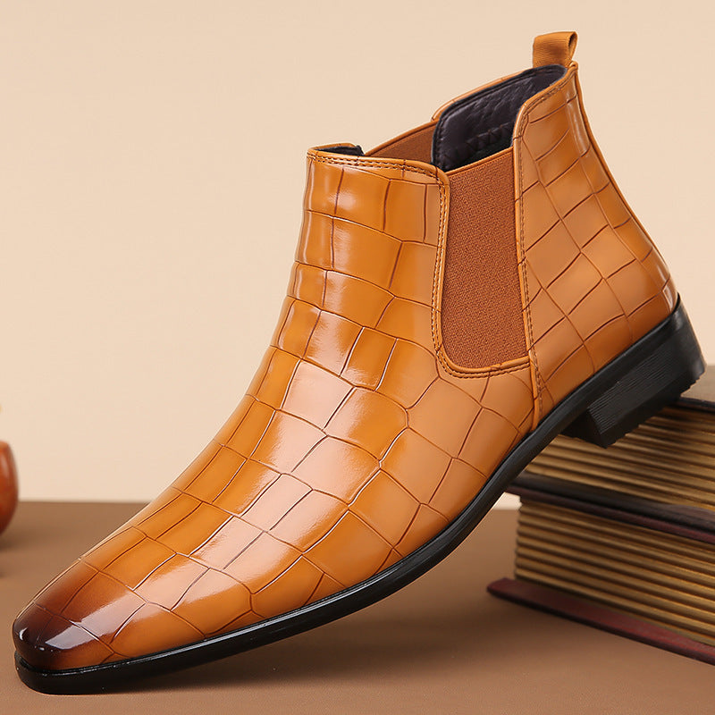 Matthew - Crocodile Luxe Chelsea Boots