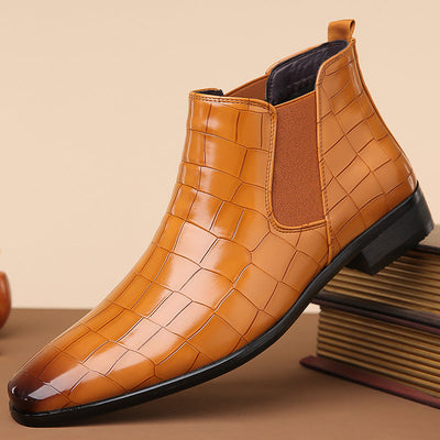 Matthew - Crocodile Luxe Chelsea Boots