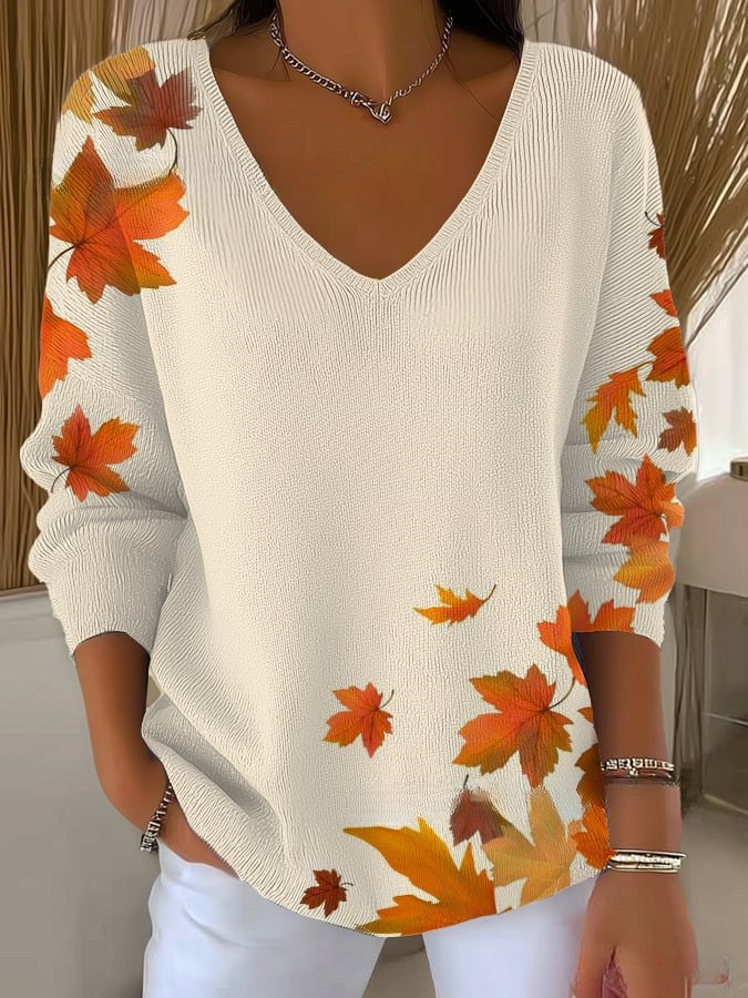 CELESTE - V-Neck Knit Jumper