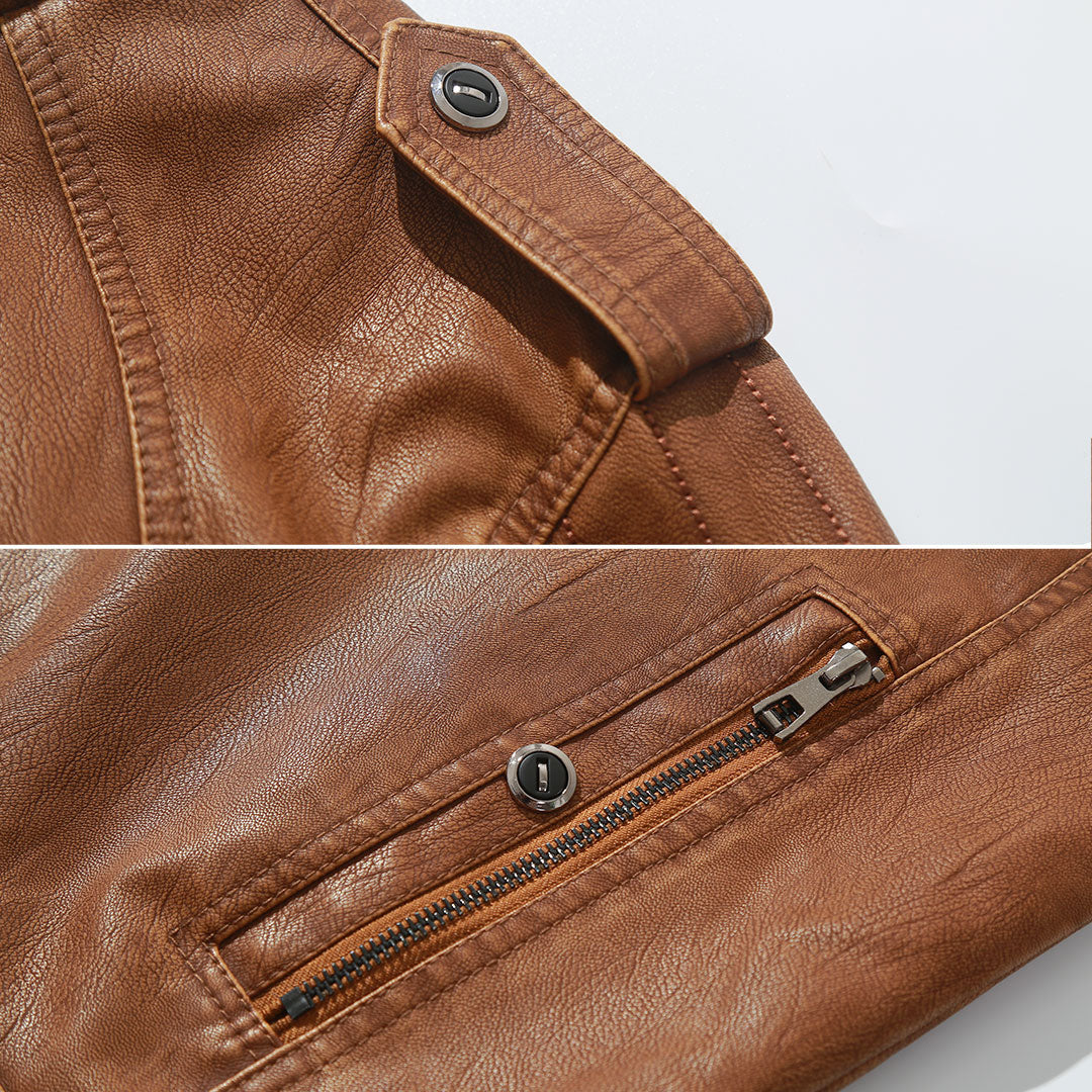 Bruno - Lined Biker Jacket