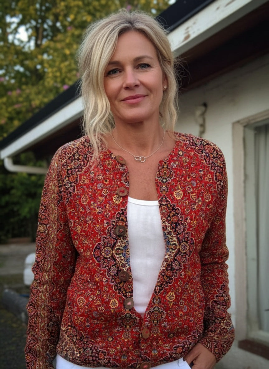 Penny - Vintage Art Casual Cozy Long Sleeve Sweater