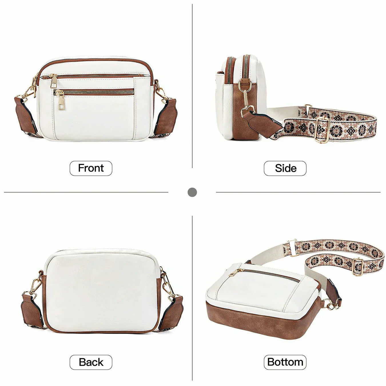Olivia - Adjustable Colorful Strap Crossbody Bag