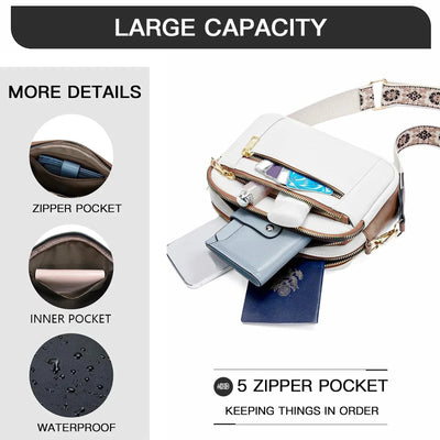 Olivia - Adjustable Colorful Strap Crossbody Bag