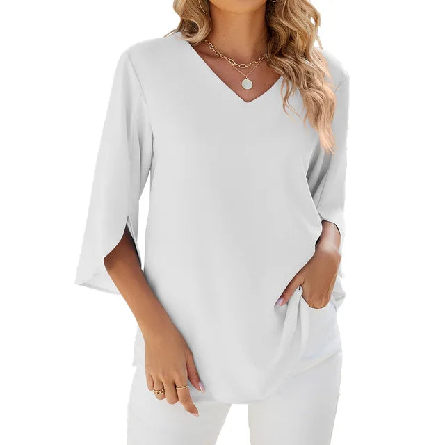 Helen - V-Neck Blouse