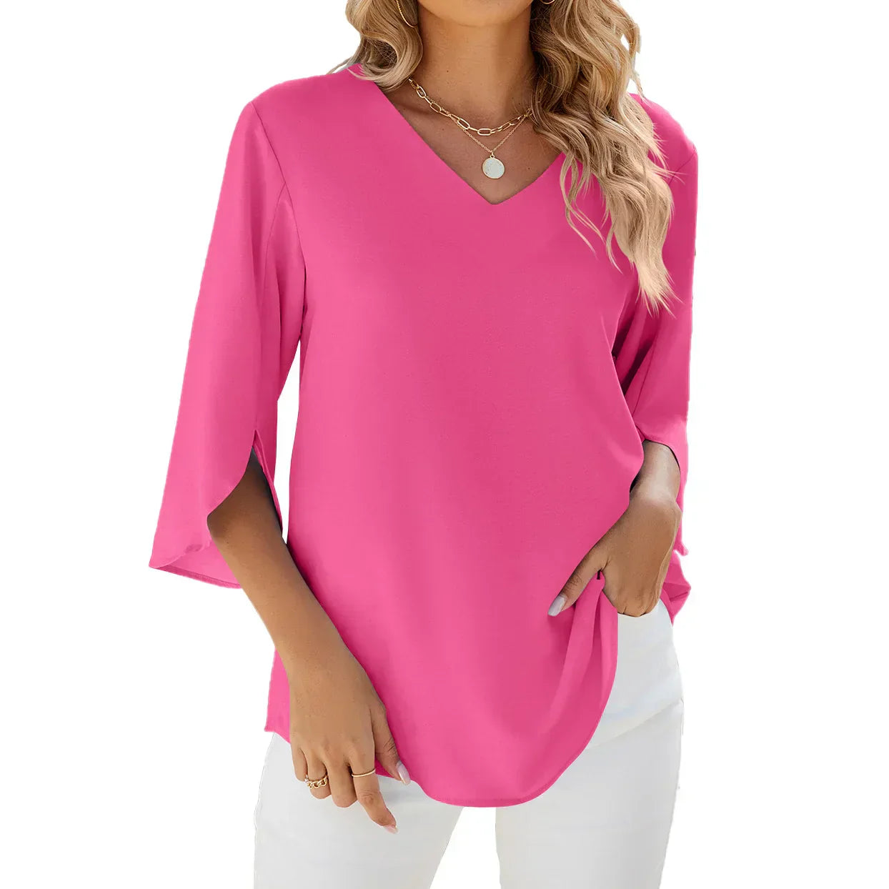 Helen - V-Neck Blouse