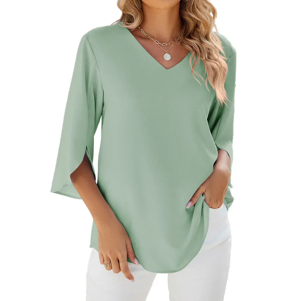Helen - V-Neck Blouse