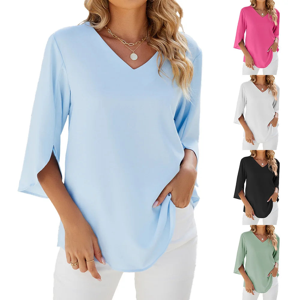 Helen - V-Neck Blouse