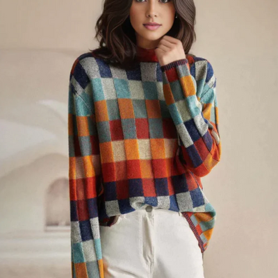 Yvette - LUXURIOUS WARMER PULLOVER WITH ARTISTIC INSPIRATION