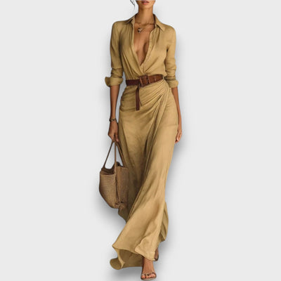 Eliza - Wrap dress with waist belt