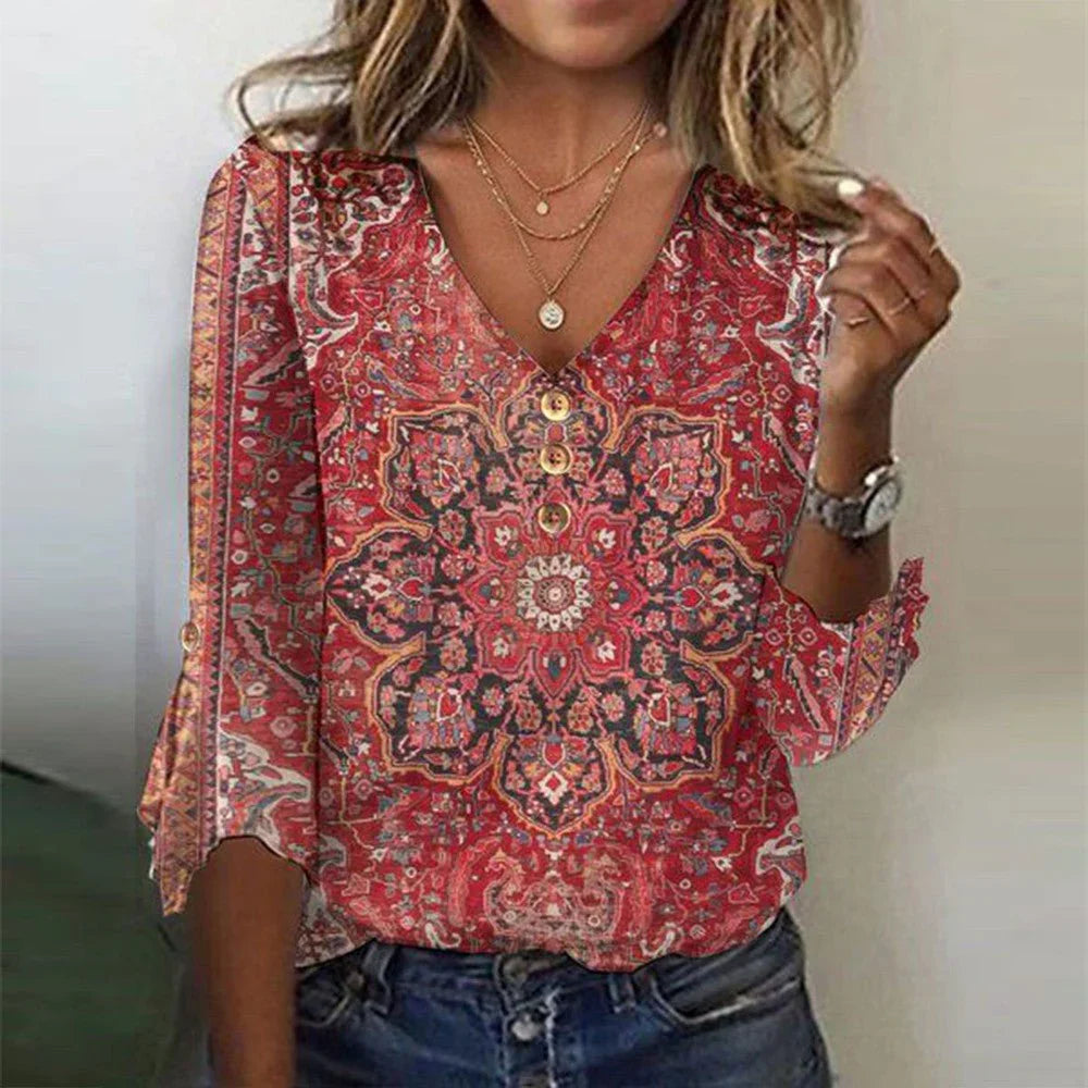 Jillian - Vintage Boho Blouse