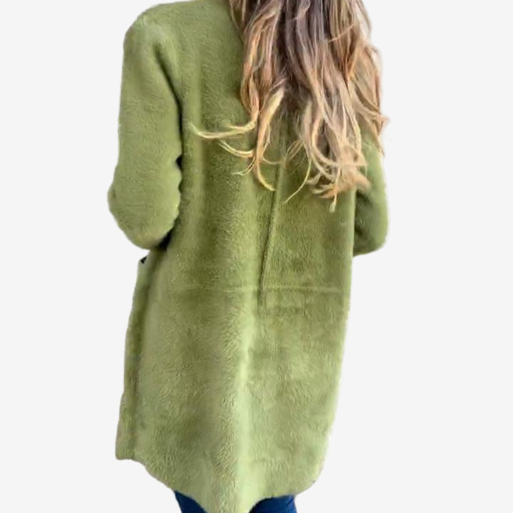 Martine - LONG KNIT CARDIGAN WITH ELEGANT DRAPE