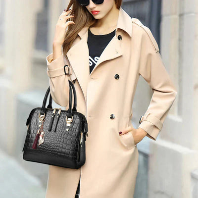 Kaylee - Luxury Crocodile-Embossed Bag