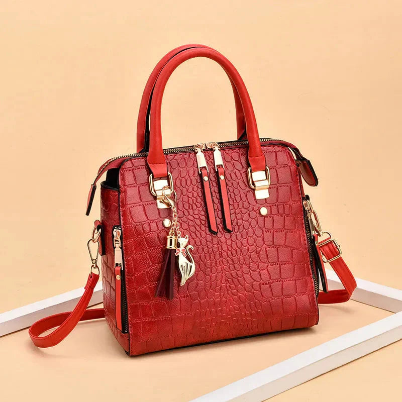 Kaylee - Luxury Crocodile-Embossed Bag