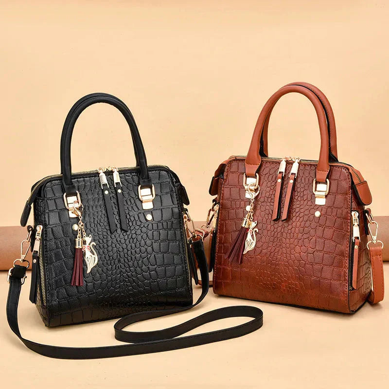 Kaylee - Luxury Crocodile-Embossed Bag
