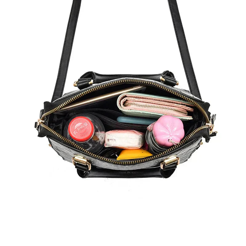 Kaylee - Luxury Crocodile-Embossed Bag