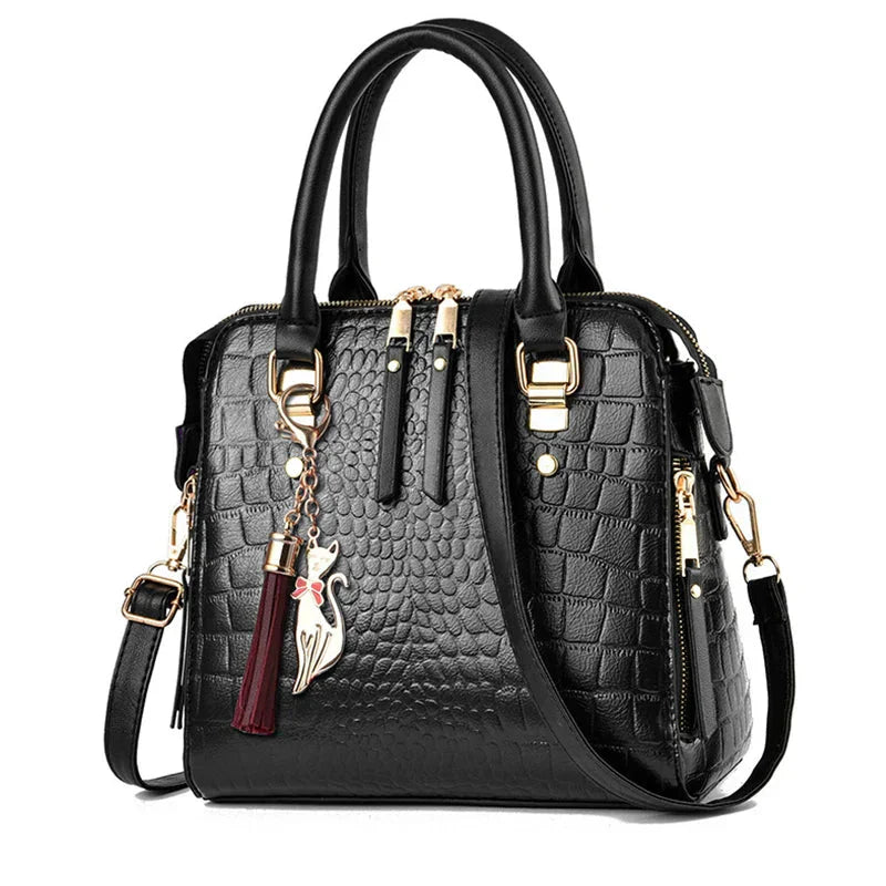 Kaylee - Luxury Crocodile-Embossed Bag