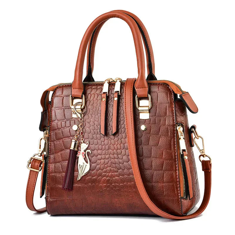 Kaylee - Luxury Crocodile-Embossed Bag