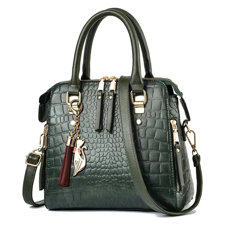 Kaylee - Luxury Crocodile-Embossed Bag