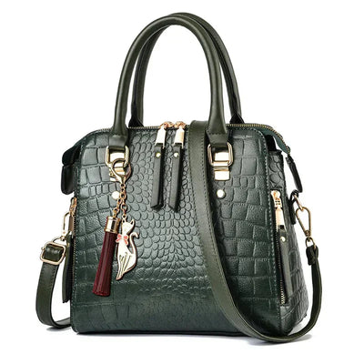 Kaylee - Luxury Crocodile-Embossed Bag