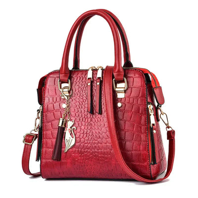 Kaylee - Luxury Crocodile-Embossed Bag
