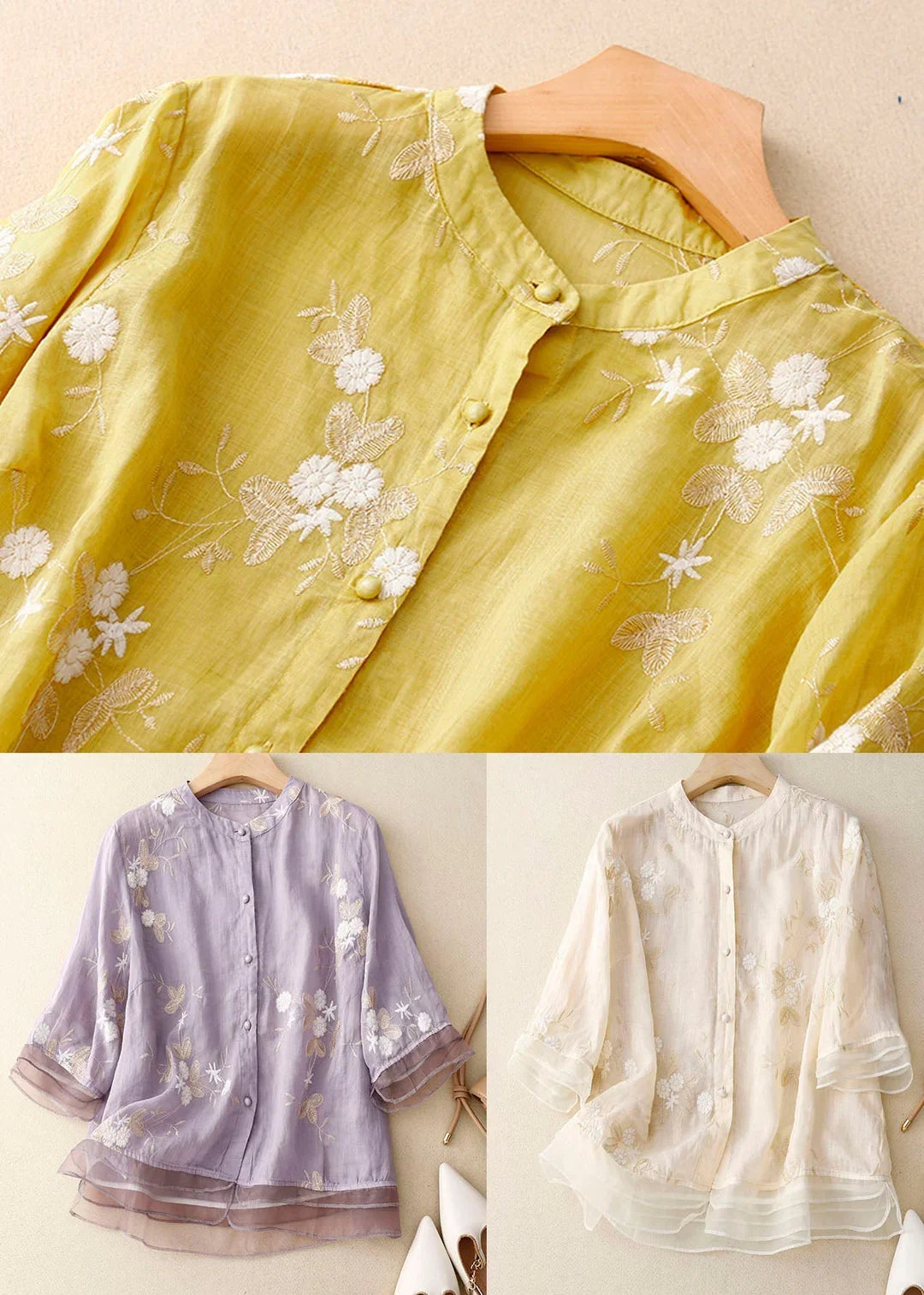 Madison - Elegant Embroidered Blouse